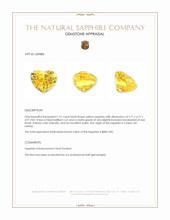 1.51 Ct. Yellow Sapphire from Ceylon (Sri Lanka) Appraisal