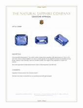 1.56 Ct. Blue Sapphire from Ceylon (Sri Lanka) Appraisal