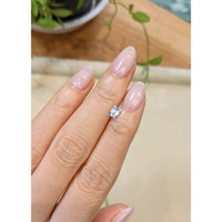0.91 Ct. White Sapphire from Ceylon (Sri Lanka) Life Style