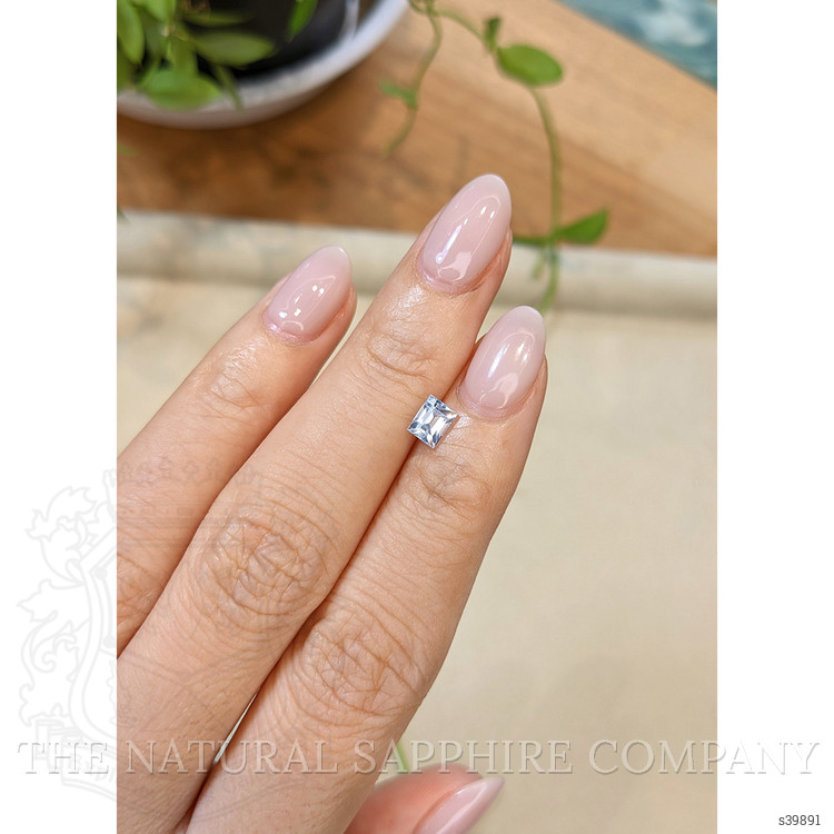 0.91 Ct. White Sapphire from Ceylon (Sri Lanka)