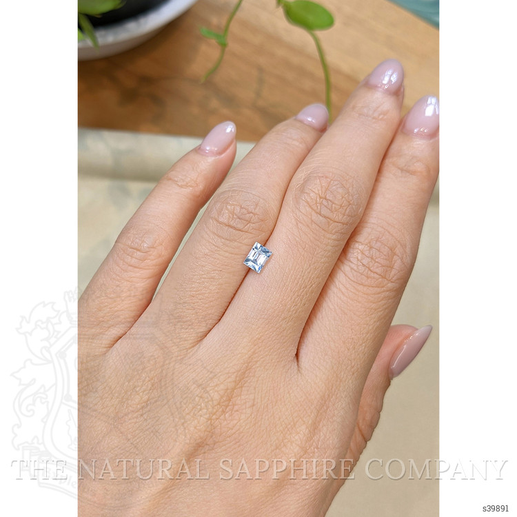 0.91 Ct. White Sapphire from Ceylon (Sri Lanka)