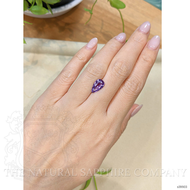 2.60 Ct. Purple Sapphire from Ceylon (Sri Lanka)