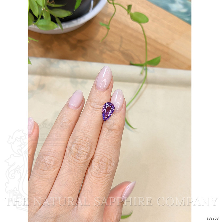 2.60 Ct. Purple Sapphire from Ceylon (Sri Lanka)