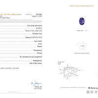 4.01 Ct. Purple Sapphire from Madagascar Pdf