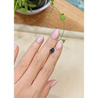 1.23 Ct. Greenish Blue Sapphire from Ceylon (Sri Lanka) Life Style
