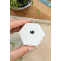 1.23 Ct. Greenish Blue Sapphire from Ceylon (Sri Lanka) Life Style