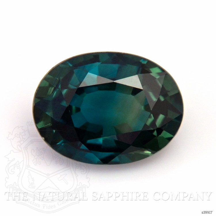 1.66 Ct. Bluish Green Sapphire from Ceylon (Sri Lanka)
