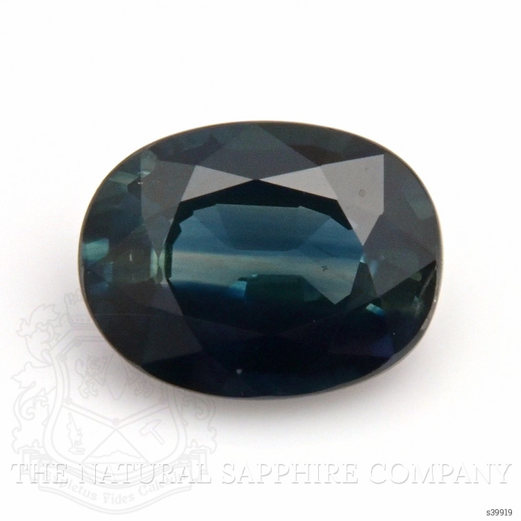 1.58 Ct. Bluish Green Sapphire from Ceylon (Sri Lanka)
