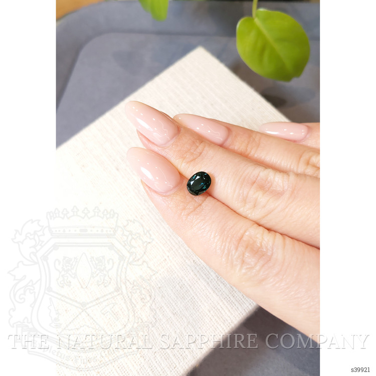 1.52 Ct. Bluish Green Sapphire from Ceylon (Sri Lanka)