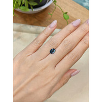 1.59 Ct. Bluish Green Sapphire from Ceylon (Sri Lanka) Life Style