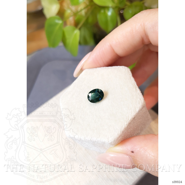 2.38 Ct. Bluish Green Sapphire from Ceylon (Sri Lanka)