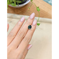 2.58 Ct. Bluish Green Sapphire from Ceylon (Sri Lanka) Life Style
