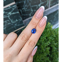 4.46 Ct. Blue Sapphire from Ceylon (Sri Lanka) Life Style