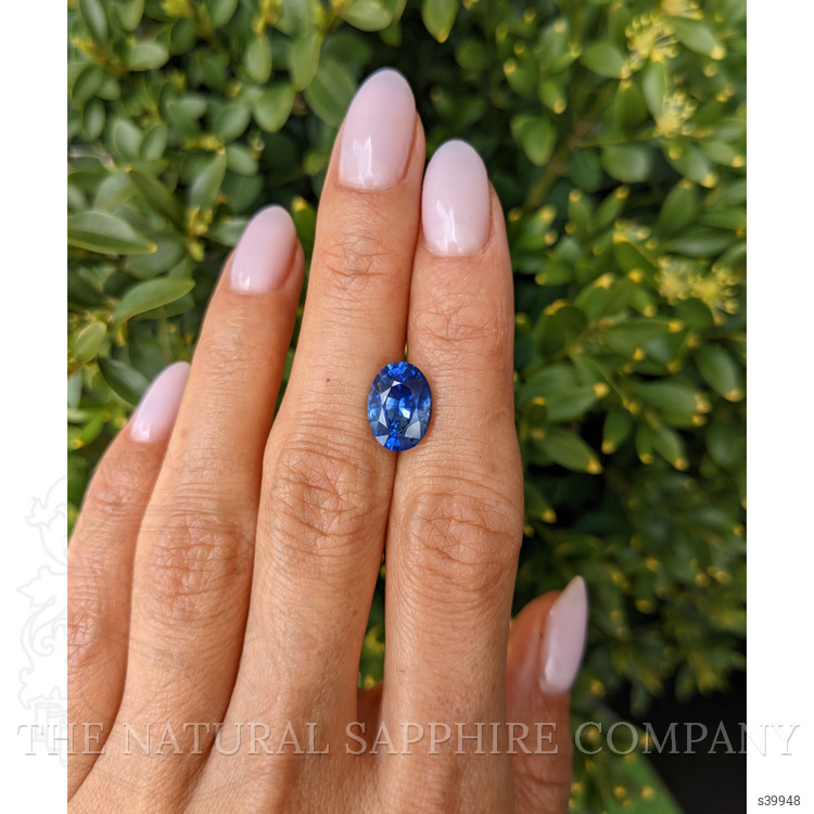 4.13 Ct. Blue Sapphire from Ceylon (Sri Lanka)