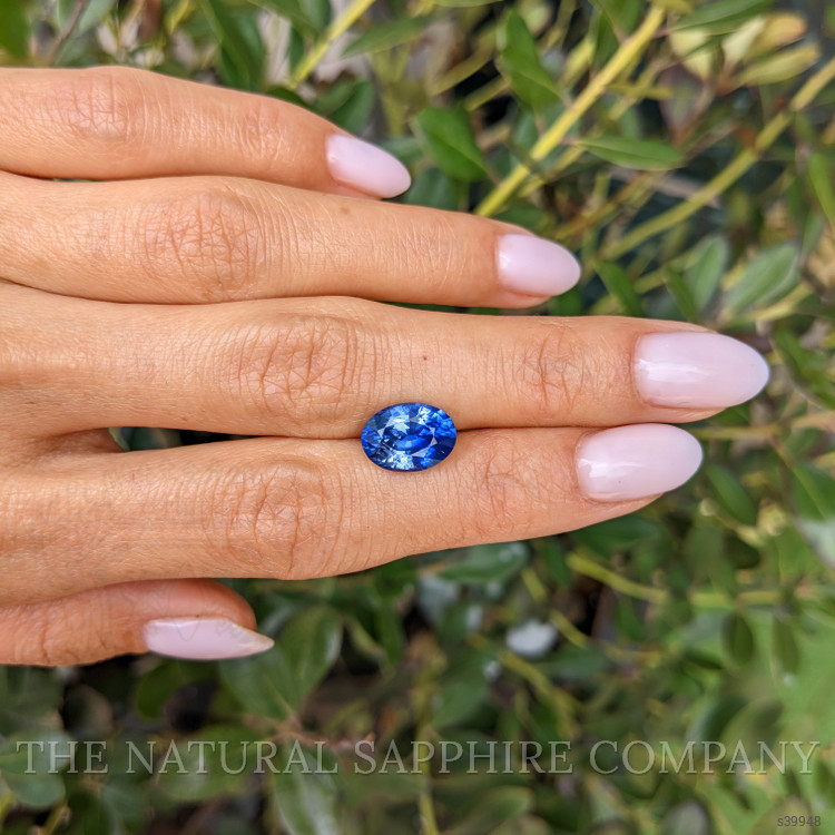 4.13 Ct. Blue Sapphire from Ceylon (Sri Lanka)