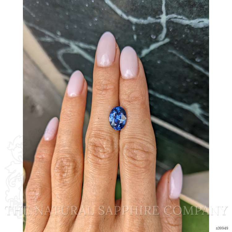 3.70 Ct. Blue Sapphire from Ceylon (Sri Lanka)