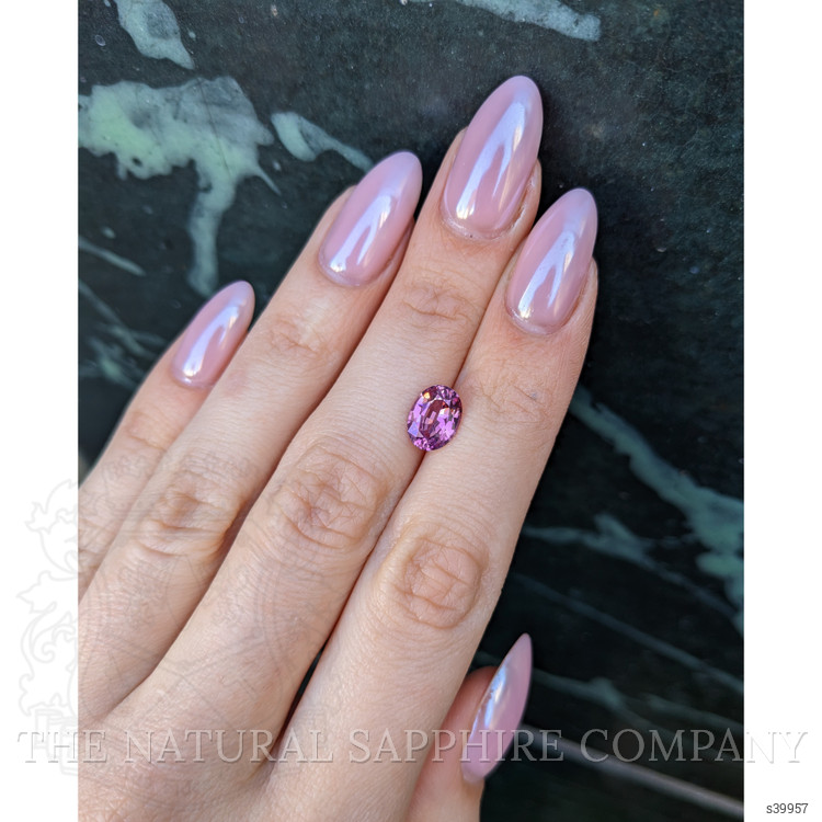2.34 Ct. Purplish Pink Sapphire from Ceylon (Sri Lanka)