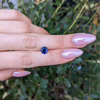 2.06 Ct. Blue Sapphire from Ceylon (Sri Lanka) Life Style