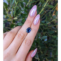 3.42 Ct. Blue Sapphire from Ceylon (Sri Lanka) Life Style