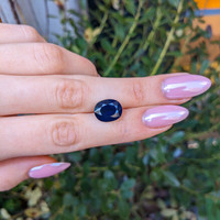 7.98 Ct. Blue Sapphire from Ceylon (Sri Lanka) Life Style
