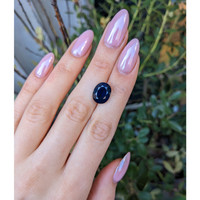 7.98 Ct. Blue Sapphire from Ceylon (Sri Lanka) Life Style