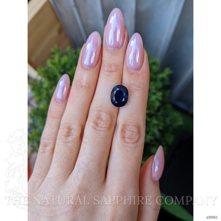 7.98 Ct. Blue Sapphire from Ceylon (Sri Lanka)