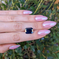 8.06 Ct. Blue Sapphire from Ceylon (Sri Lanka) Life Style