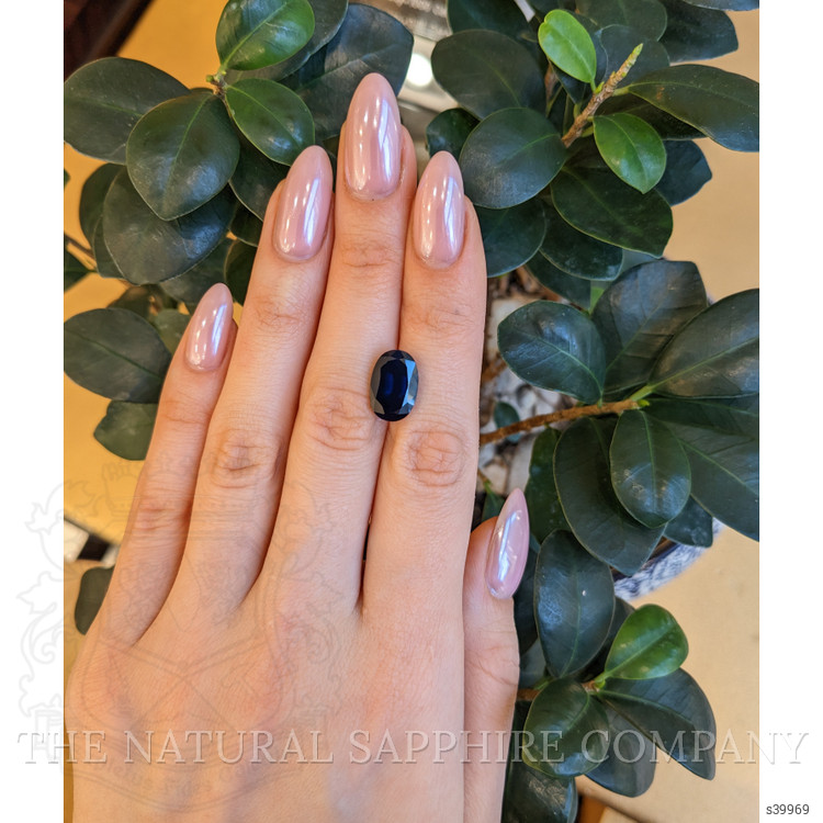 7.22 Ct. Blue Sapphire from Ceylon (Sri Lanka)