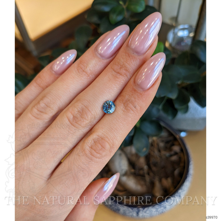 1.64 Ct. Greenish Blue Sapphire from Madagascar