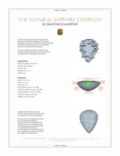 4.70 Ct. Blue Sapphire from Ceylon (Sri Lanka) 3 D Scan Report