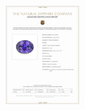 3.52 Ct. Purple Sapphire from Ceylon (Sri Lanka) Scan Report