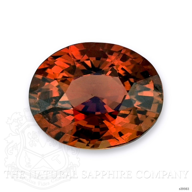 3.05 Ct. Orangish Brown Sapphire from Ceylon (Sri Lanka)