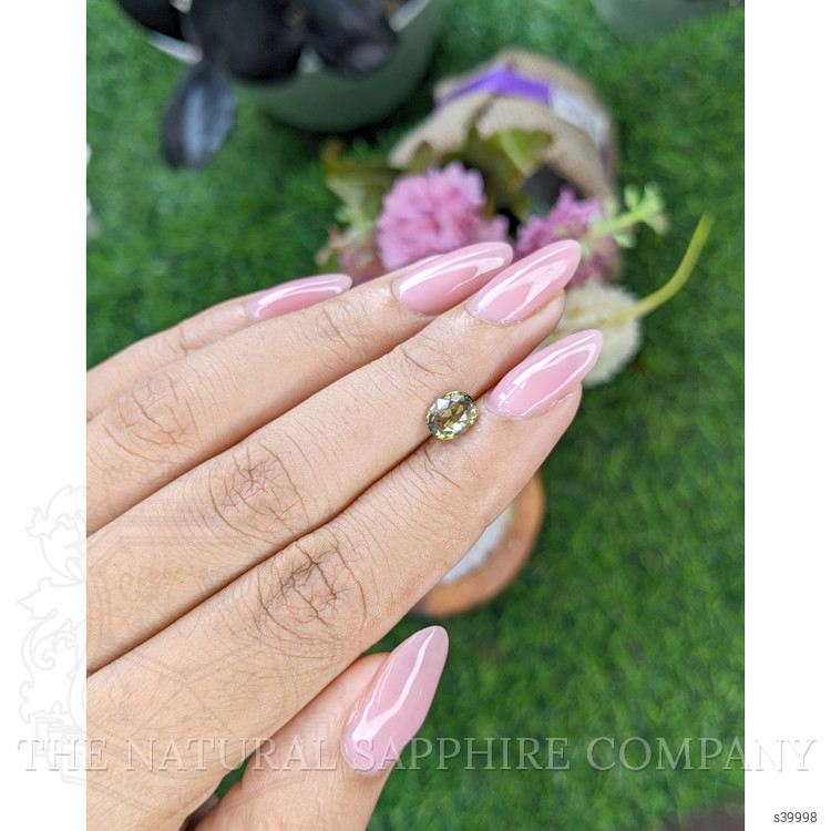 1.13 Ct. Yellowish Green Sapphire from Tanzania