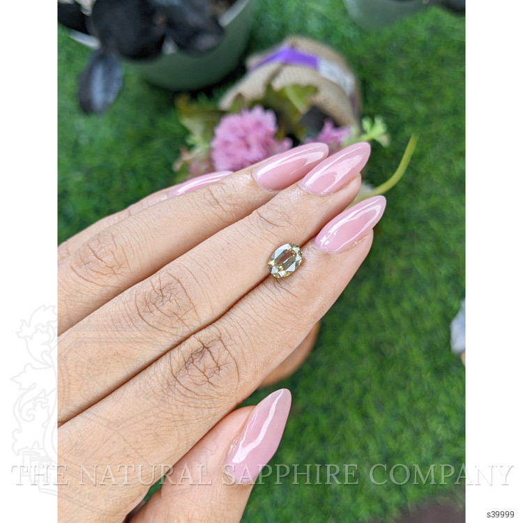 1.41 Ct. Yellowish Green Sapphire from Tanzania