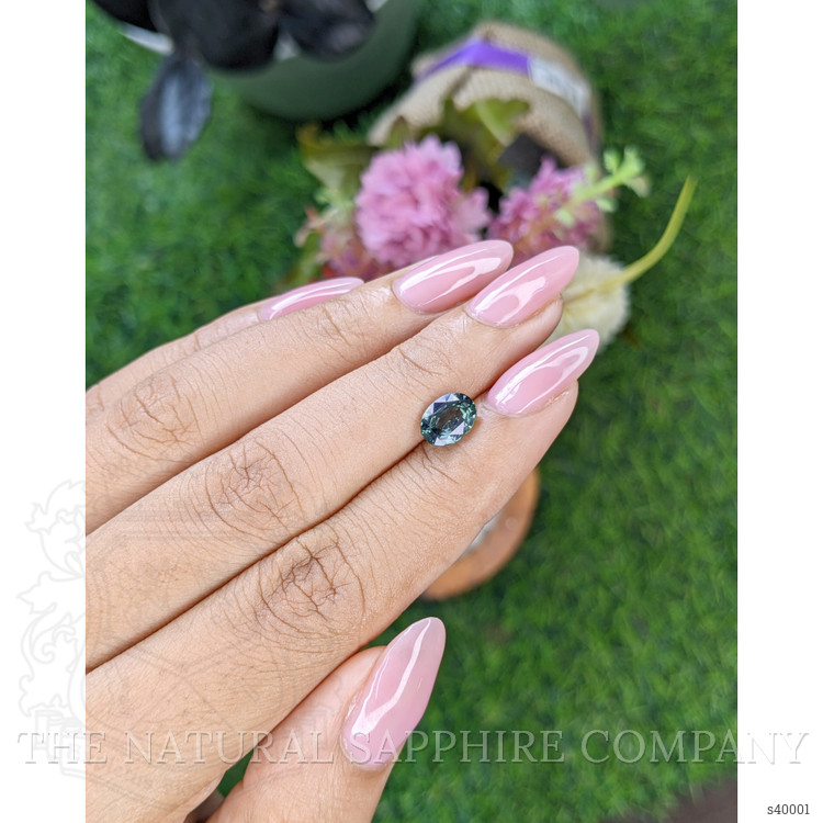 1.73 Ct. Bluish Green Sapphire from Tanzania