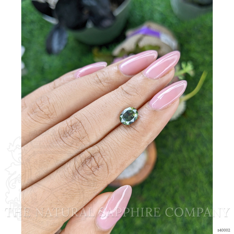 1.94 Ct. Bluish Green Sapphire from Tanzania