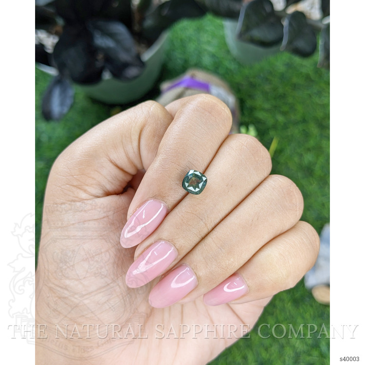 2.05 Ct. Bluish Green Sapphire from Tanzania