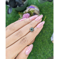 2.05 Ct. Bluish Green Sapphire from Tanzania Life Style