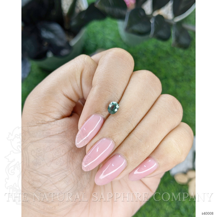 0.85 Ct. Bluish Green Sapphire from Tanzania