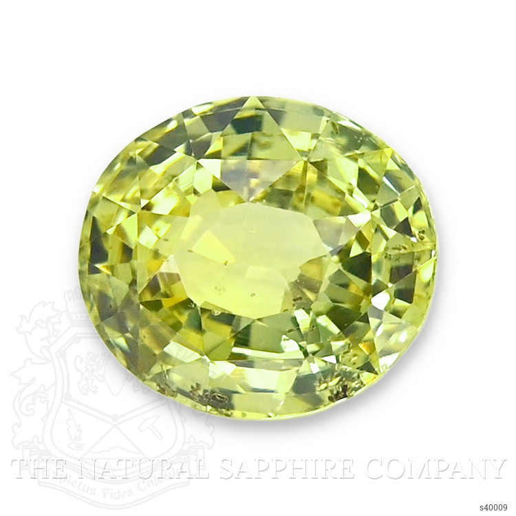 1.11 Ct. Yellowish Green Sapphire from Tanzania