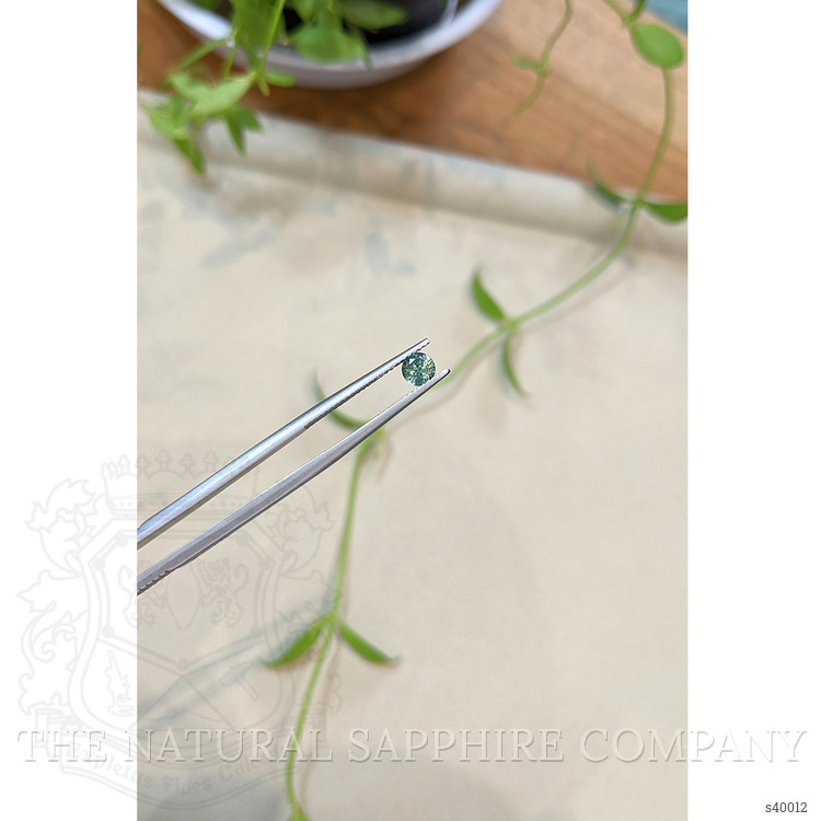 0.42 Ct. Bluish Green Sapphire from Montana