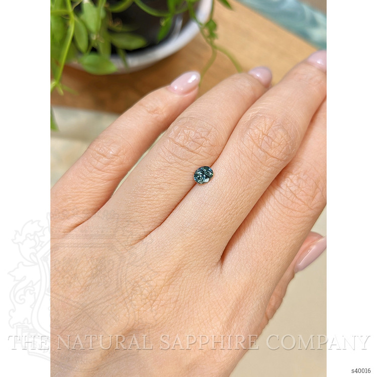 0.48 Ct. Greenish Blue Sapphire from Montana