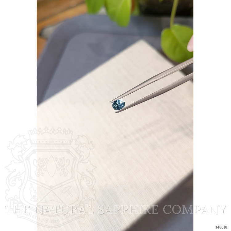 0.48 Ct. Bluish Grey Sapphire from Montana