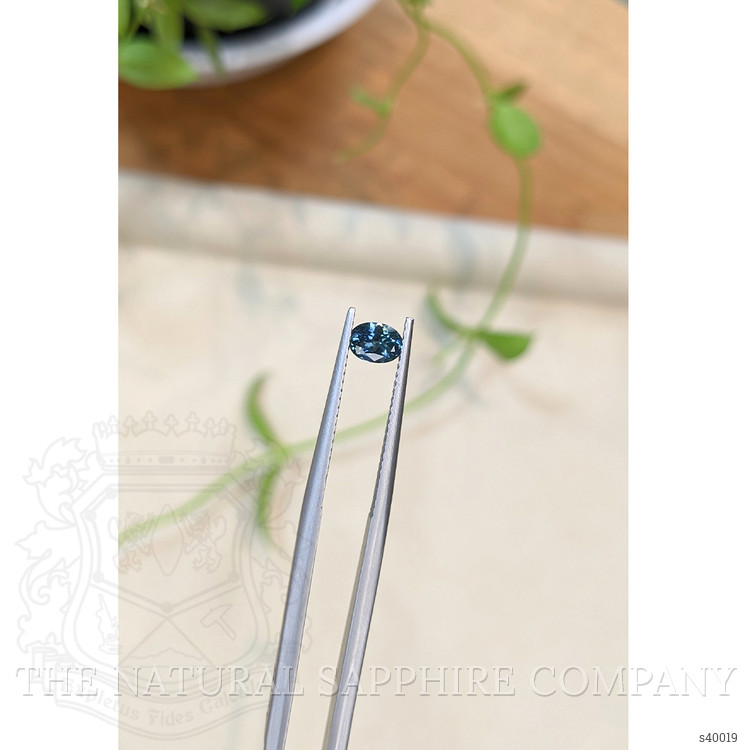0.47 Ct. Bluish Green Sapphire from Montana