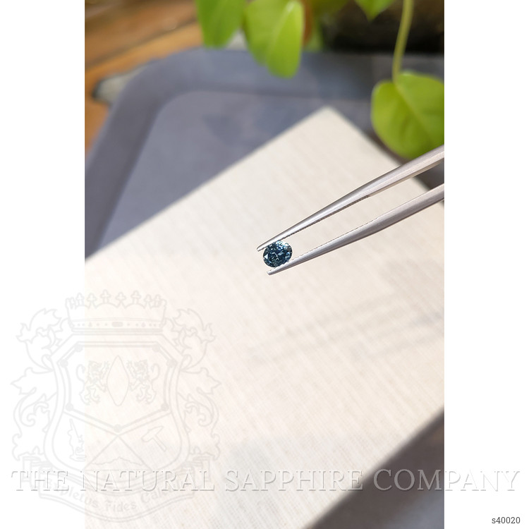 0.47 Ct. Bluish Green Sapphire from Montana