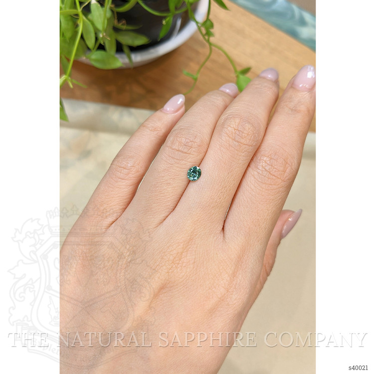 0.47 Ct. Bluish Green Sapphire from Montana