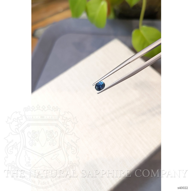0.47 Ct. Greenish Blue Sapphire from Montana