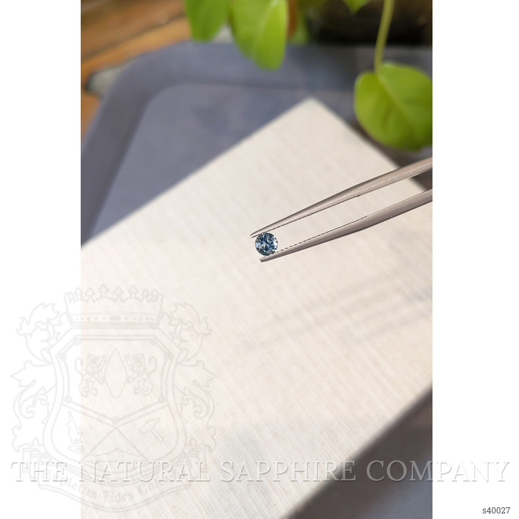 0.34 Ct. Bluish Green Sapphire from Montana