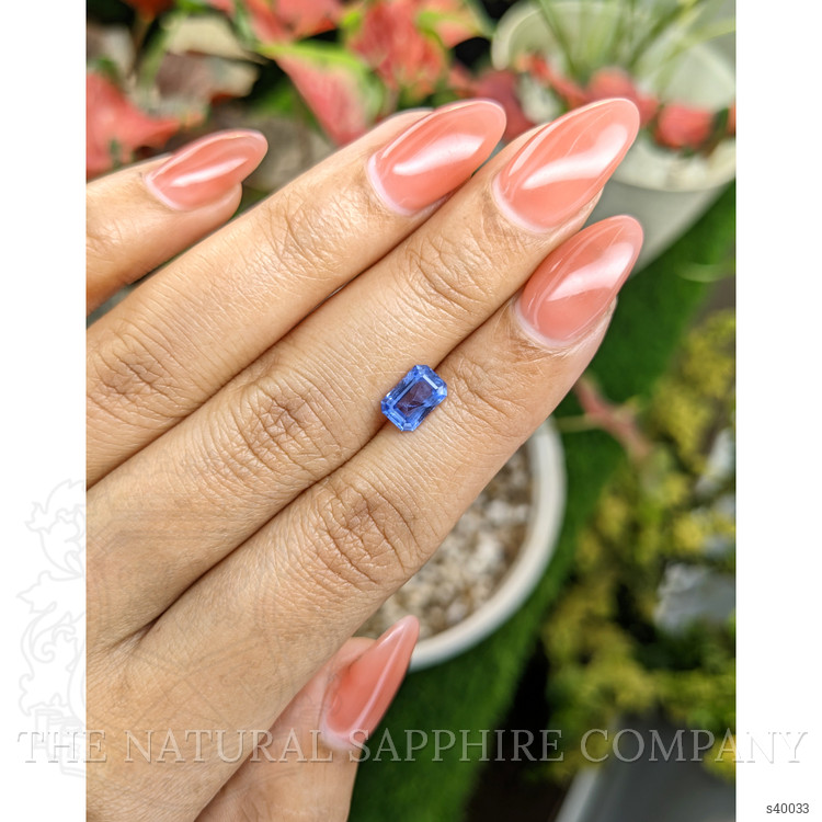 1.38 Ct. Blue Sapphire from Ceylon (Sri Lanka)