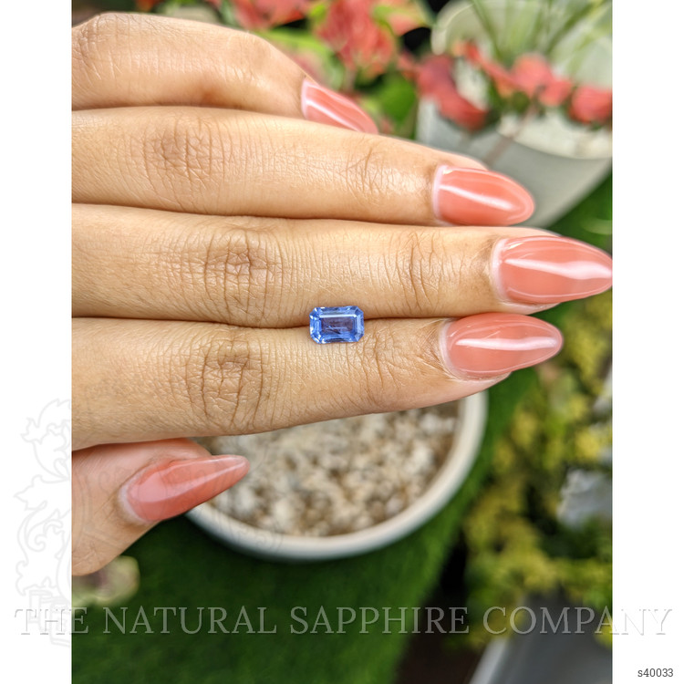 1.38 Ct. Blue Sapphire from Ceylon (Sri Lanka)